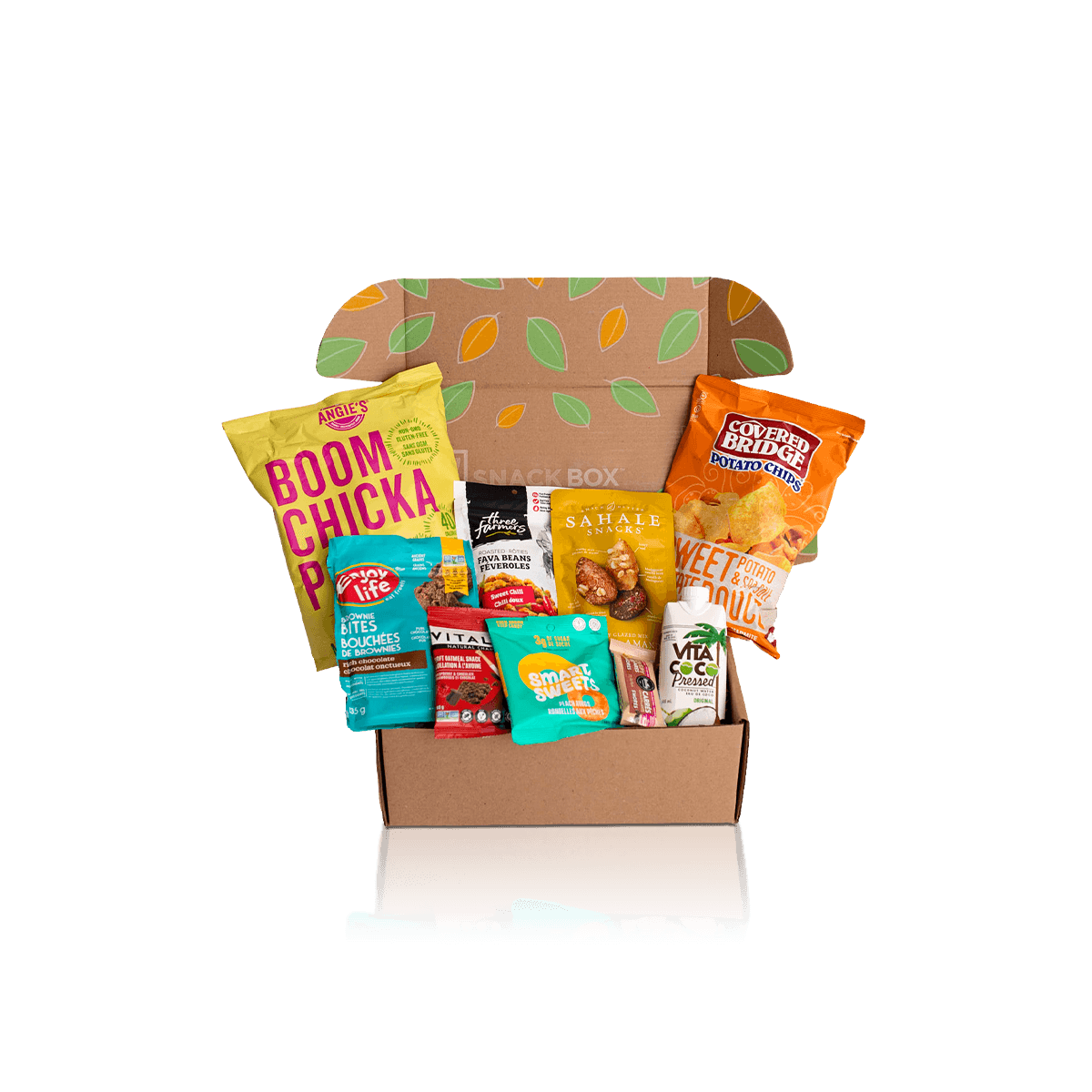 Custom snack boxes with colourful print, secure carton closures and display-ready layouts for packaged treats