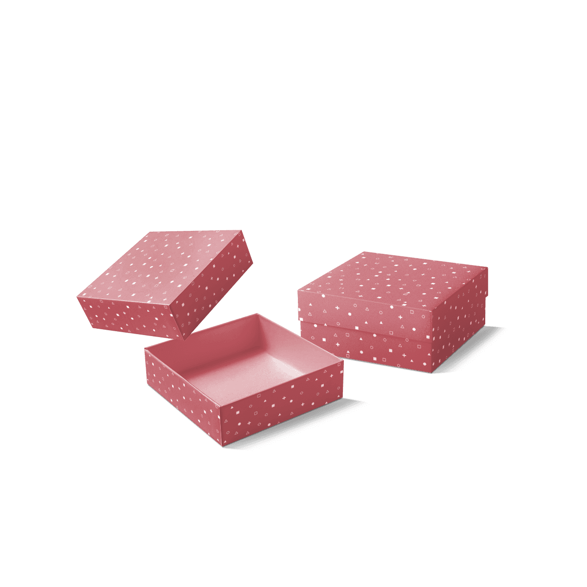 Custom telescopic rigid box with a deep lift-off lid and base providing secure coverage for a premium product.