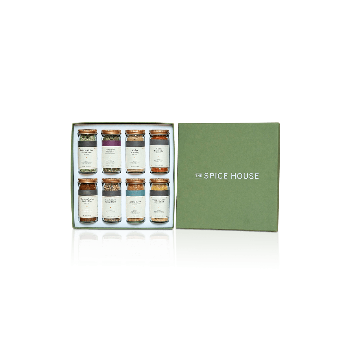Custom spice boxes with compact printed cartons, secure closures and shelf-ready panels for jars or sachets