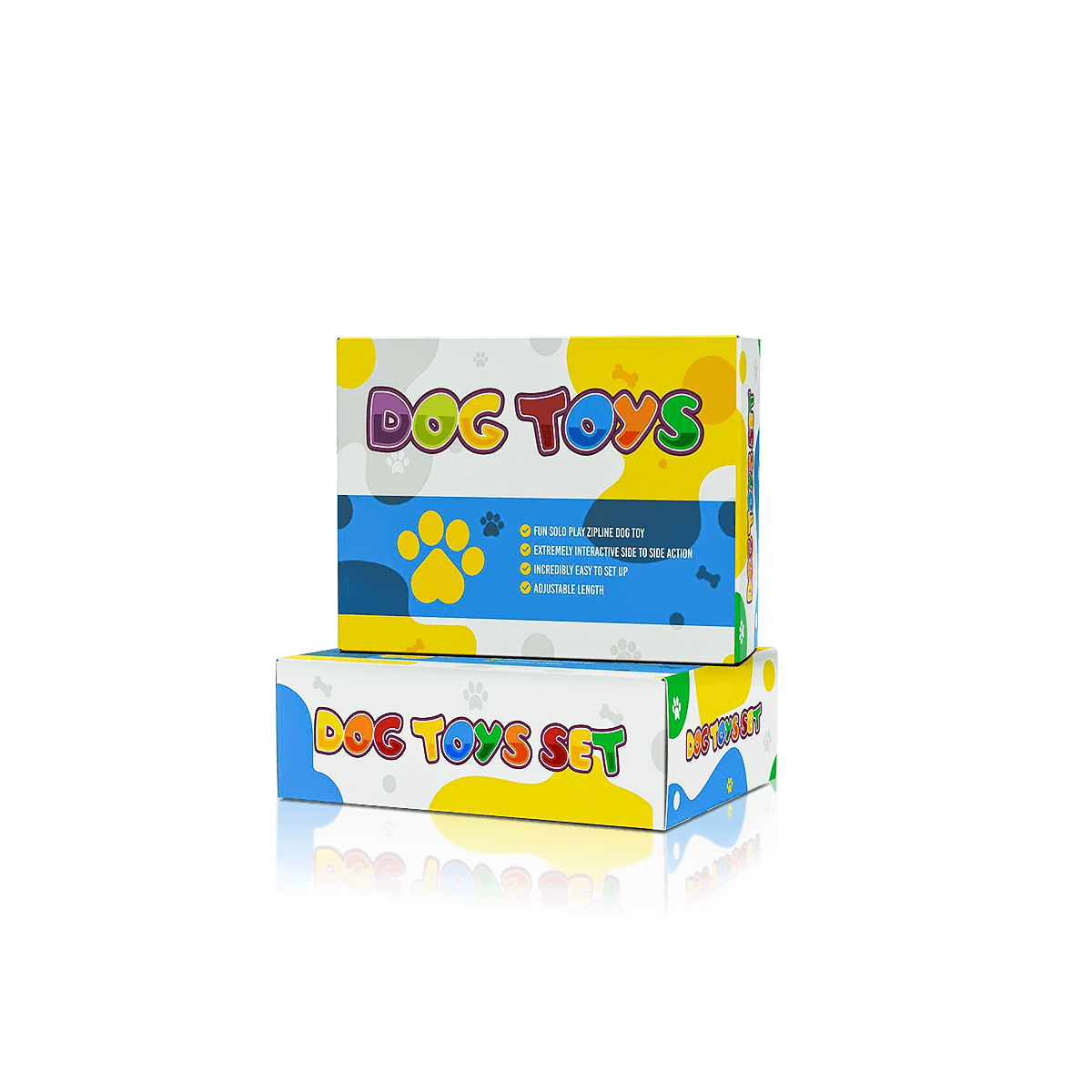 Custom pet toy boxes with a windowed carton design for product visibility, secure fit and retail display.