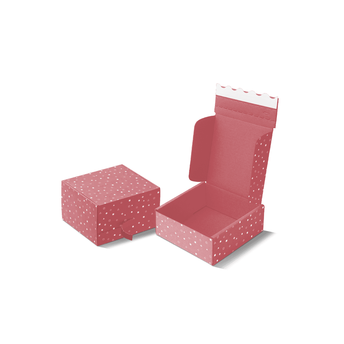 Custom tear strip mailer box shown with an integrated easy-open strip for neat customer unboxing