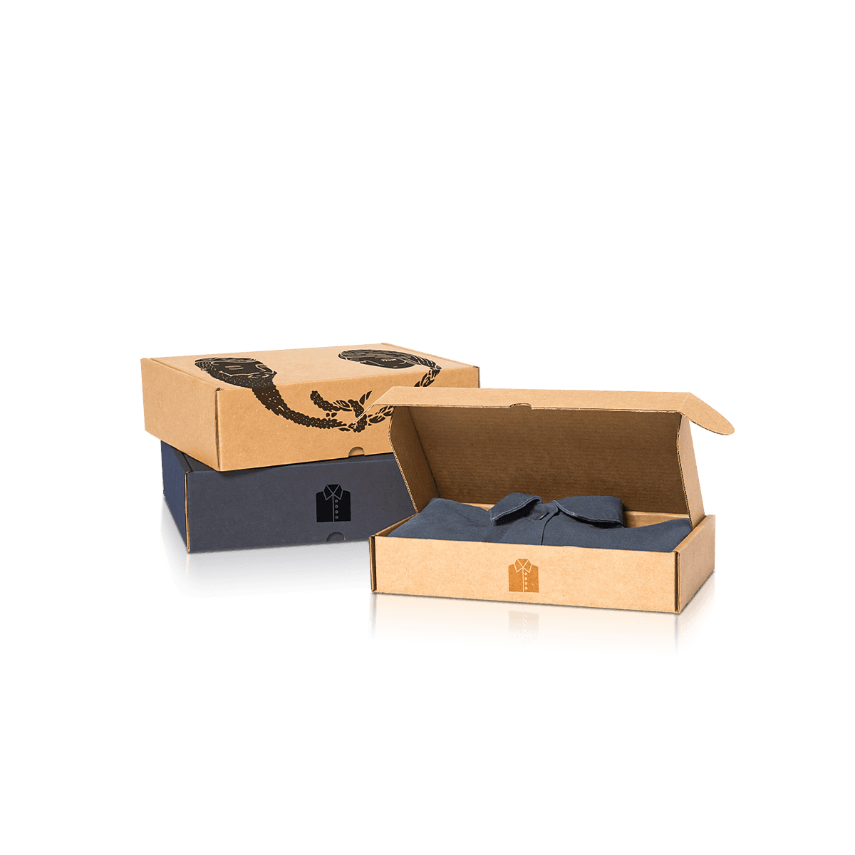 Custom retail boxes with printed branding, product-fit structure and shelf-ready presentation for fashion and consumer goods