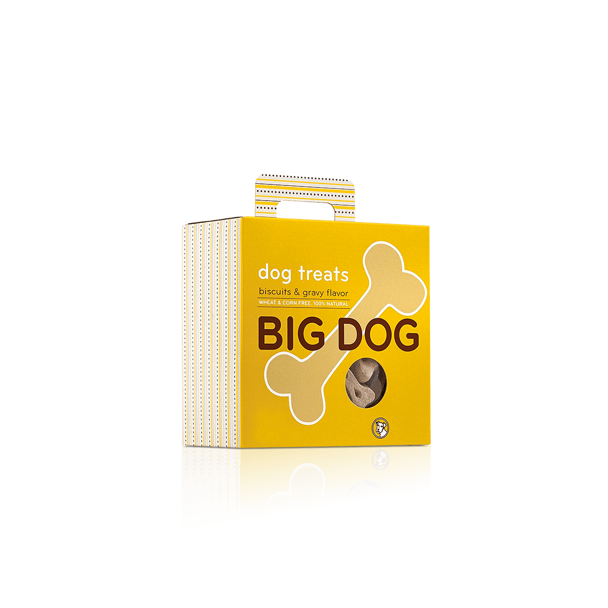 Custom dog treat boxes with colourful print, compact carton structure and clear shelf presentation for packaged treats.