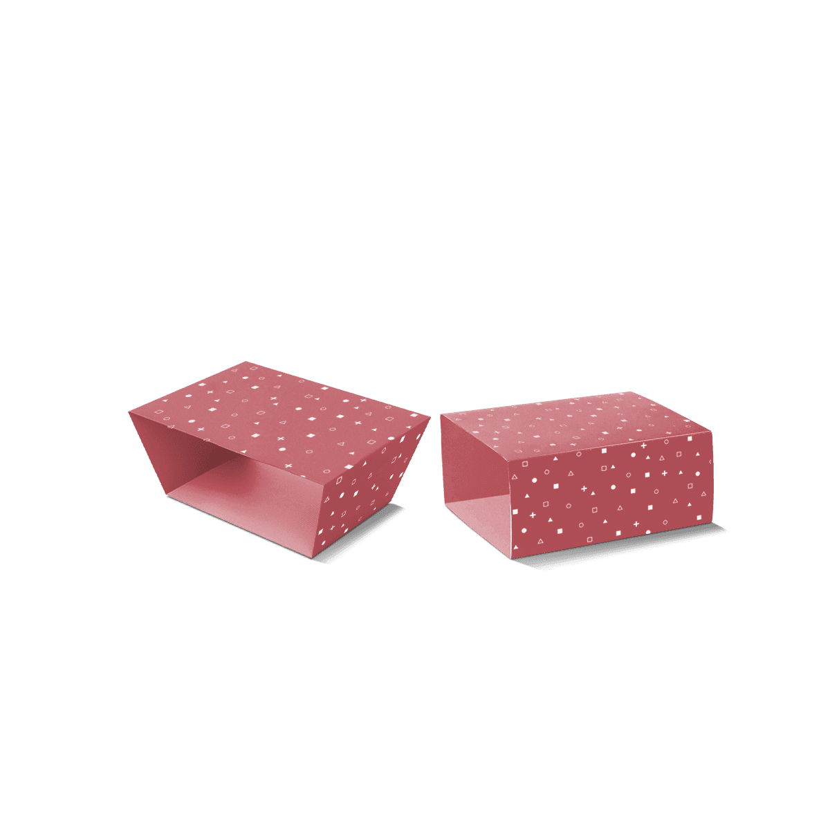 Branded packaging sleeve wrapped around a plain product carton to add flexible print, labelling and shelf appeal